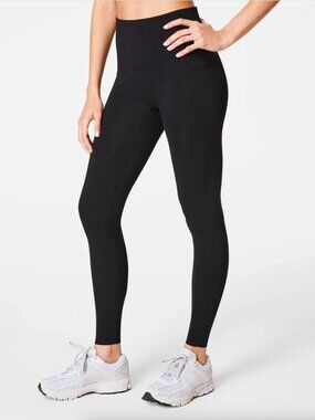 SPANX Black High-Waist Power Leggings with Booty Boost support NWT -Small